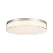 Clarion 11" LED Flush Mount in Satin Nickel