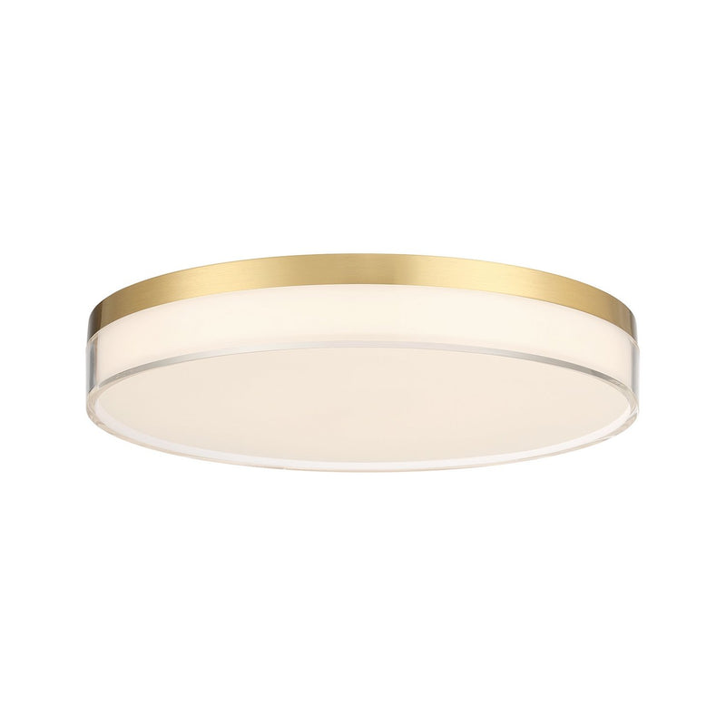 Clarion 13" LED Flush Mount in Brass