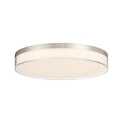 Clarion 13" LED Flush Mount in Satin Nickel