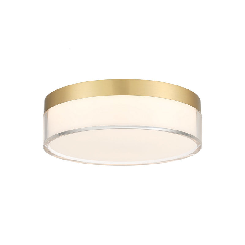 Clarion 7" LED Flush Mount in Brass