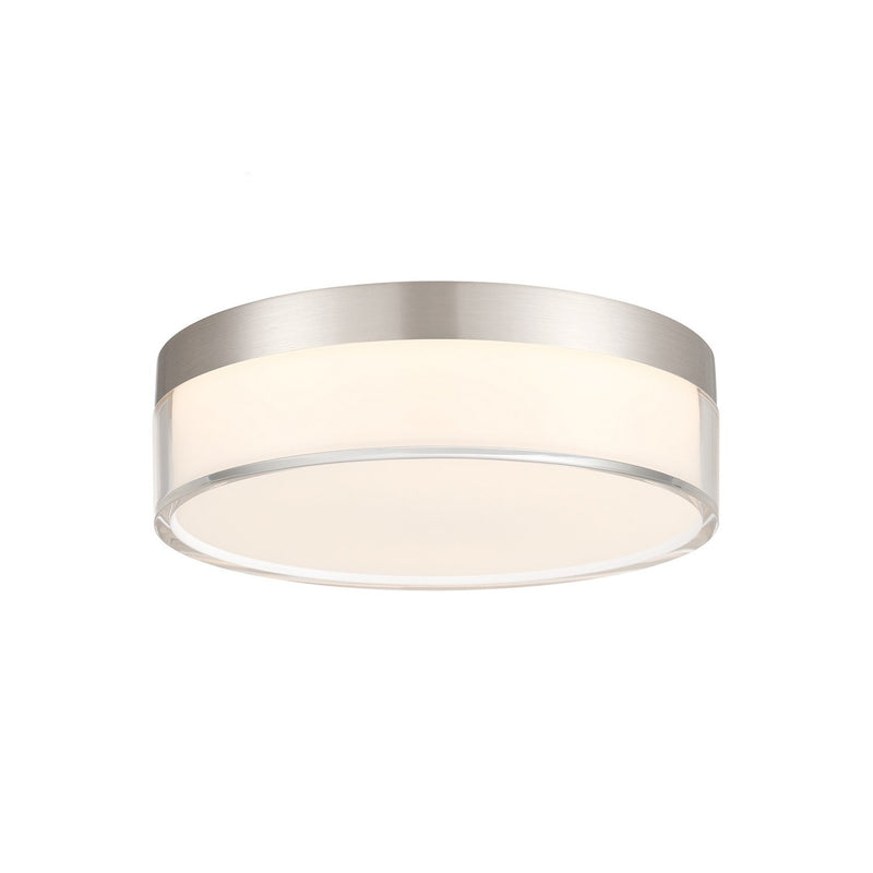 Clarion 7" LED Flush Mount in Satin Nickel