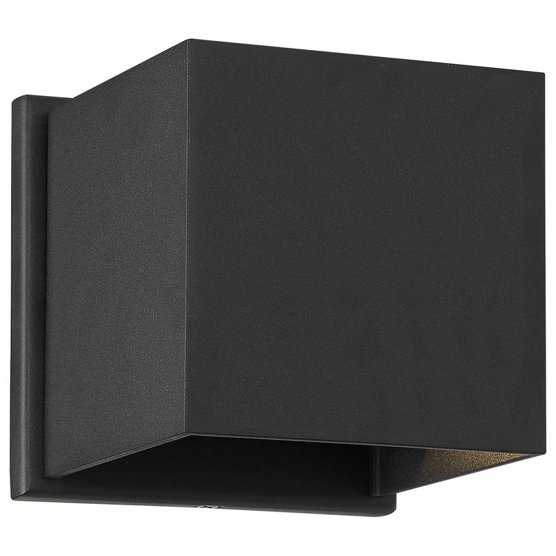 Lightgate Square LED Outdoor Wall Sconce in Matte Black