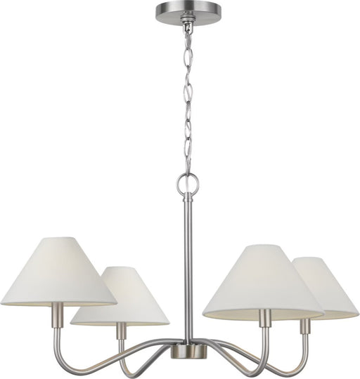 Eldon 4-Light Medium Chandelier in Brushed Nickel