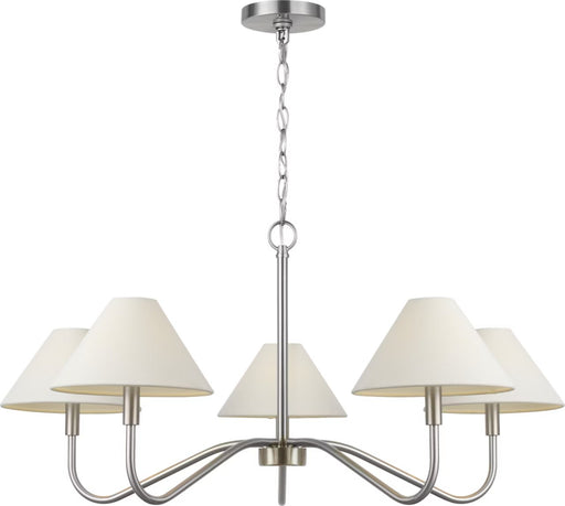 Eldon 5-Light Large Chandelier in Brushed Nickel
