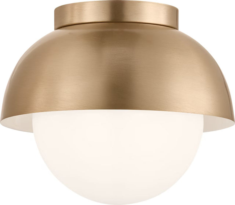Hyde Medium Flush Mount in Satin Brass