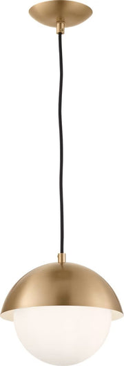 Hyde Small Pendant in Satin Brass