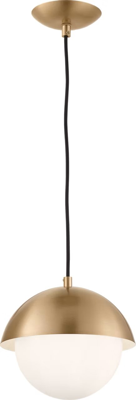 Hyde Small Pendant in Satin Brass
