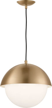 Hyde Medium Pendant in Satin Brass