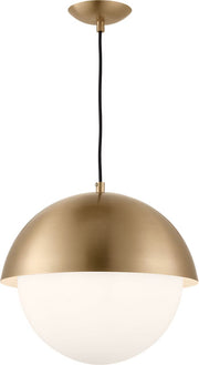 Hyde Large Pendant in Satin Brass