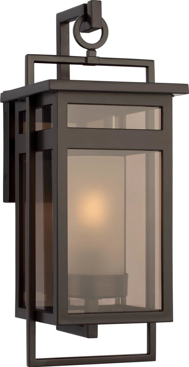 Fairhaven Medium Outdoor Wall Lantern in Truffle