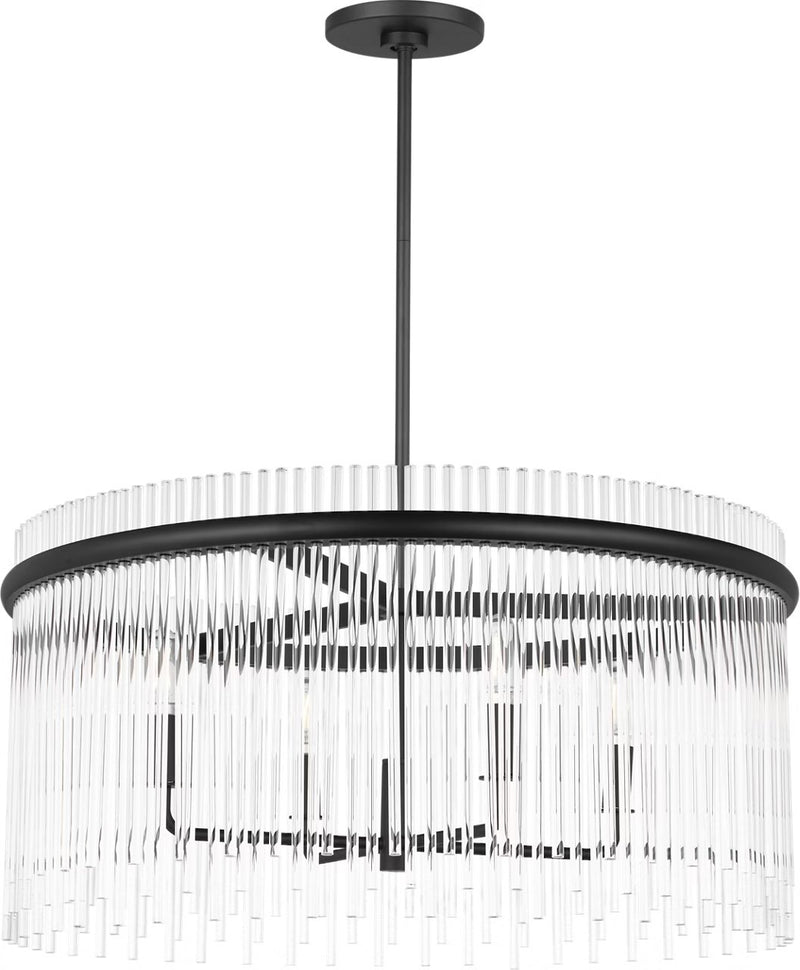Finley 4-Light Chandelier in Midnight Black