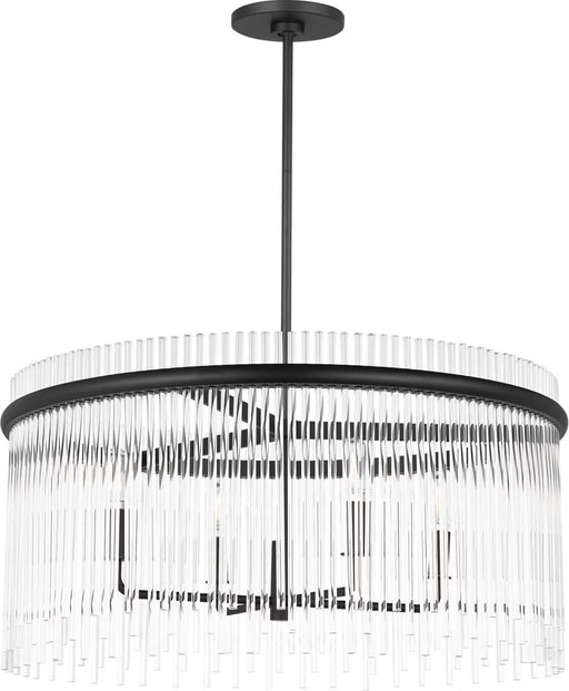 Finley 4-Light Chandelier in Midnight Black