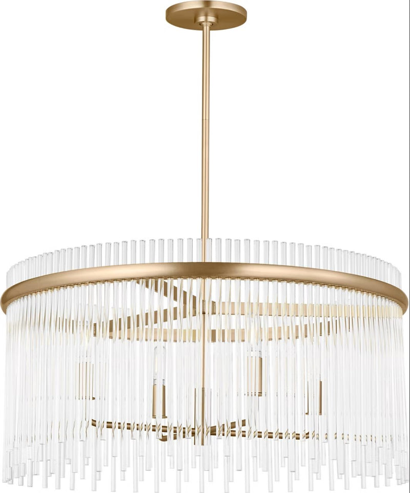 Finley 4-Light Chandelier in Satin Brass