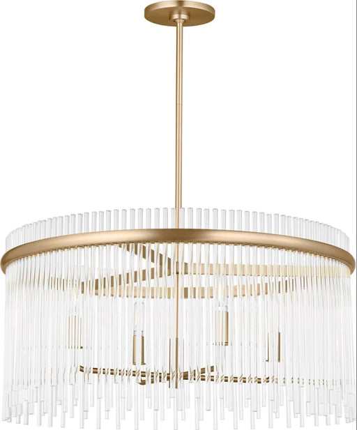 Finley 4-Light Chandelier in Satin Brass