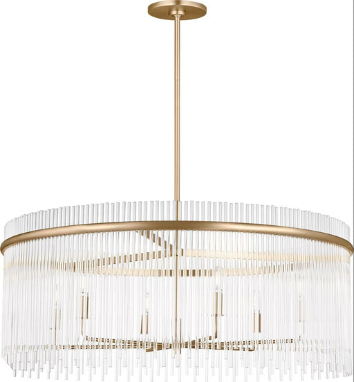 Finley 6-Light Chandelier in Satin Brass