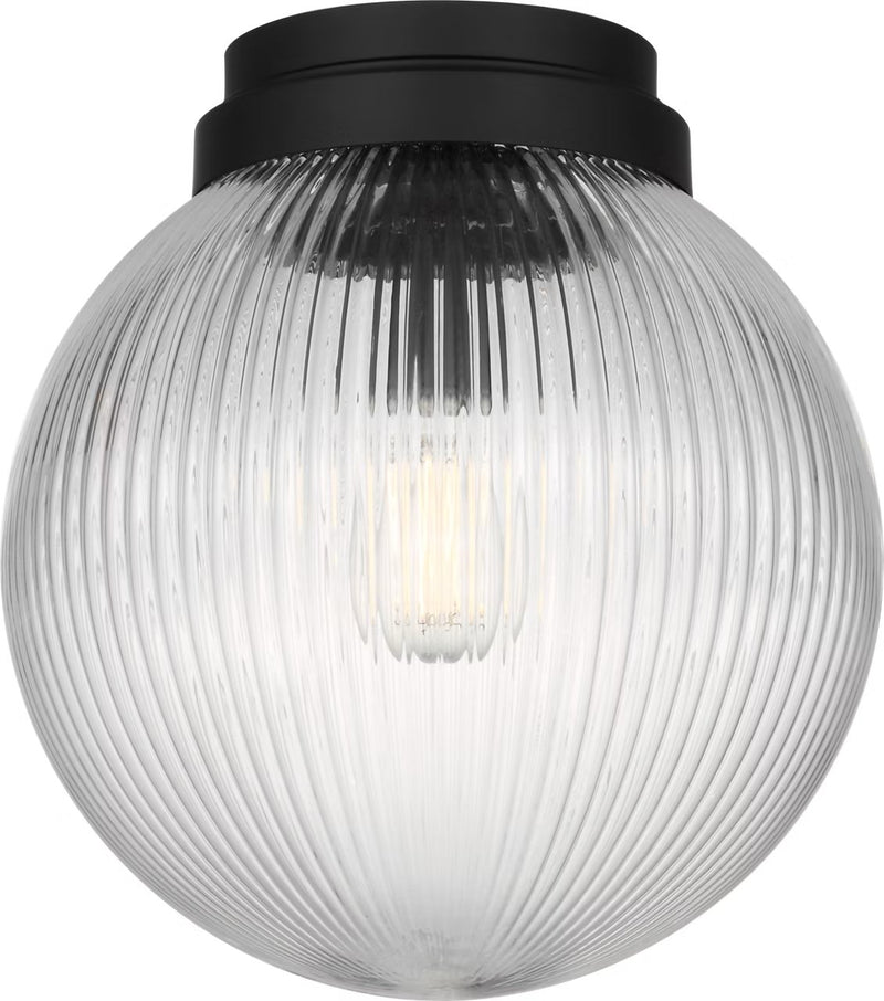 Preston Flush Mount in Midnight Black