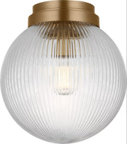 Preston Flush Mount in Satin Brass