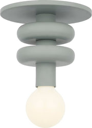 Malcolm Small Flush Mount in Thistle Green