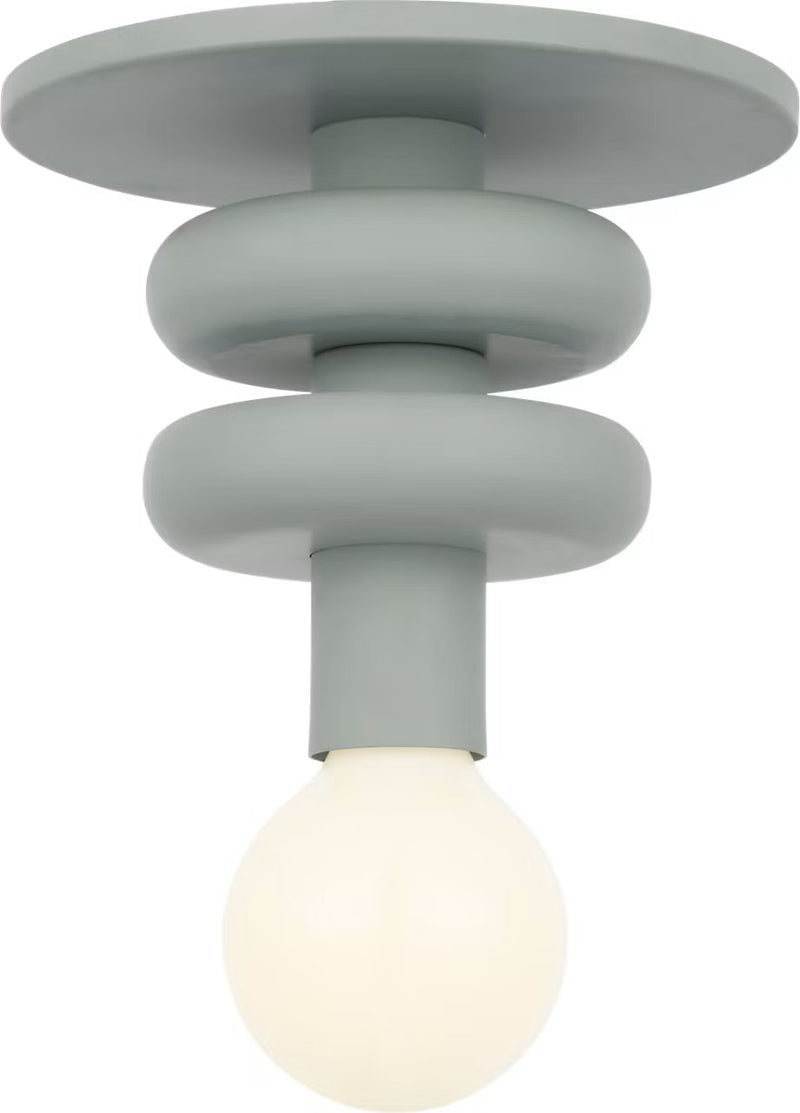 Malcolm Small Flush Mount in Thistle Green