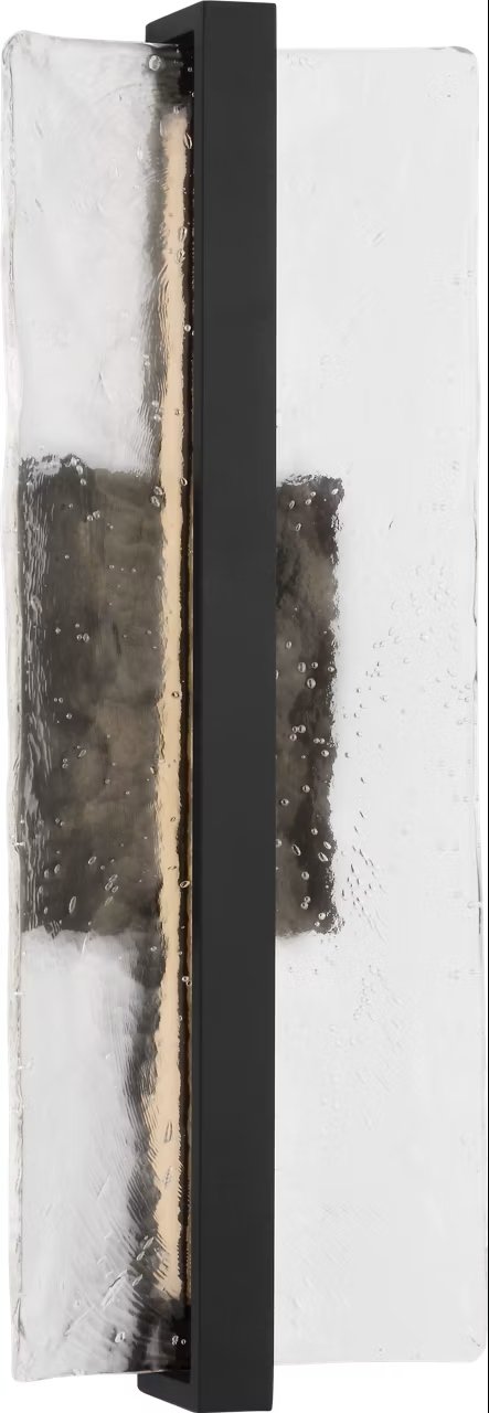 Briggs Large Outdoor Wall Sconce in Textured Black