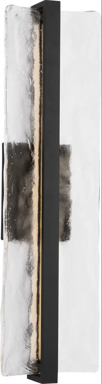 Briggs Extra Large Outdoor Wall Sconce in Textured Black