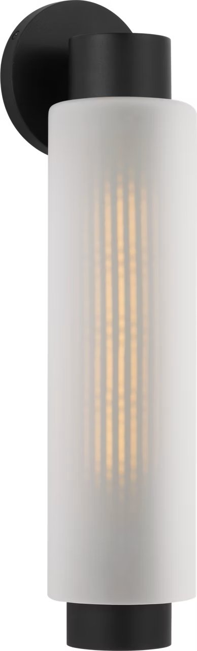Ridge 20" Outdoor Wall Sconce in Textured Black