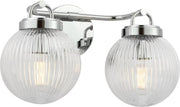 Preston 2-Light Bath Vanity Light in Chrome
