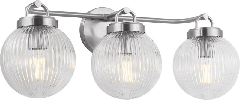 Preston 3-Light Bath Vanity Light in Brushed Nickel