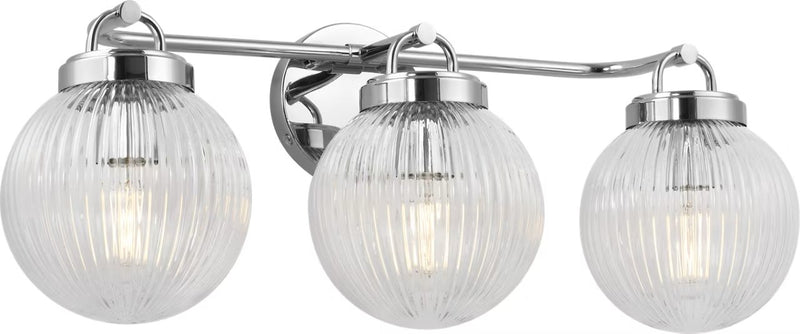 Preston 3-Light Bath Vanity Light in Chrome