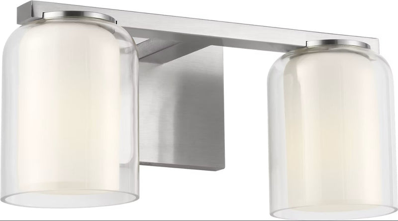 Holden 2-Light Bath Vanity Light in Brushed Nickel