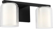Holden 2-Light Bath Vanity Light in Midnight Black