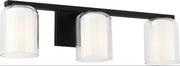 Holden 3-Light Bath Vanity Light in Midnight Black