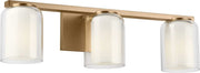 Holden 3-Light Bath Vanity Light in Satin Brass