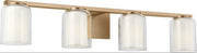 Holden 4-Light Bath Vanity Light in Satin Brass