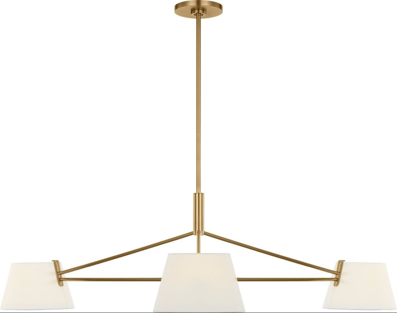 Hale 3-Light 48" Chandelier in Estate Brass