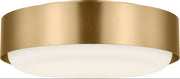 Aurelle 2-Light Flush Mount in Estate Brass