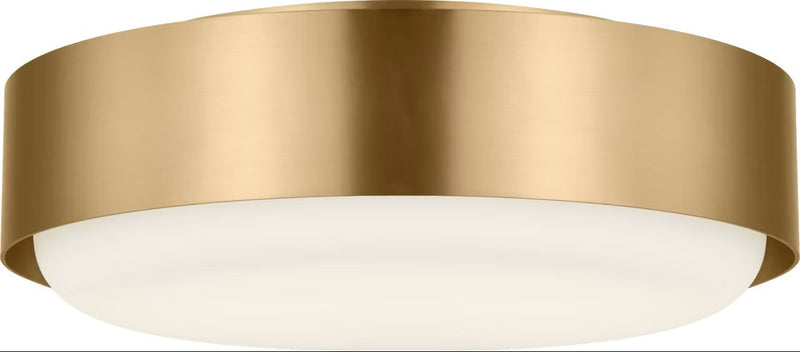 Aurelle 2-Light Flush Mount in Estate Brass