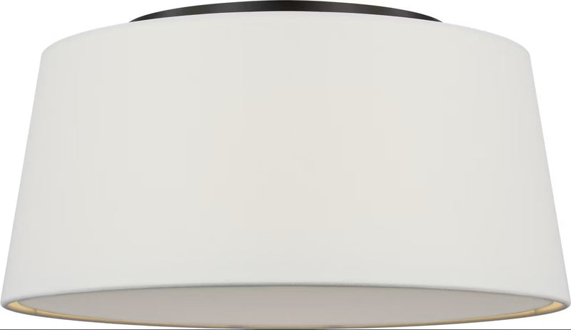 Hale 3-Light Flush Mount in Aged Iron