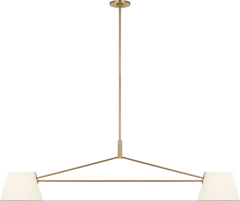 Hale 2-Light Linear Pendant in Estate Brass