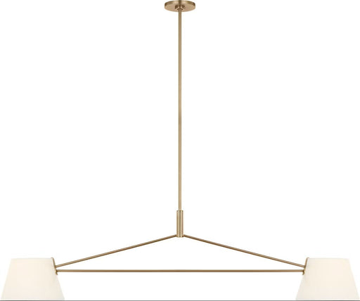 Hale 2-Light Linear Pendant in Estate Brass