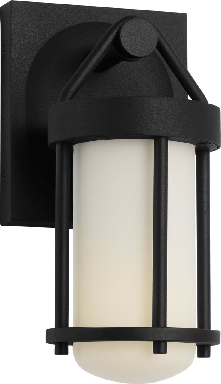 Otis Small Outdoor Wall Lantern in Textured Black