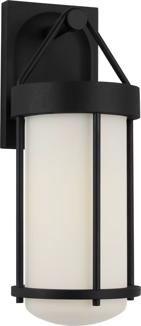 Otis Medium Outdoor Wall Lantern in Textured Black
