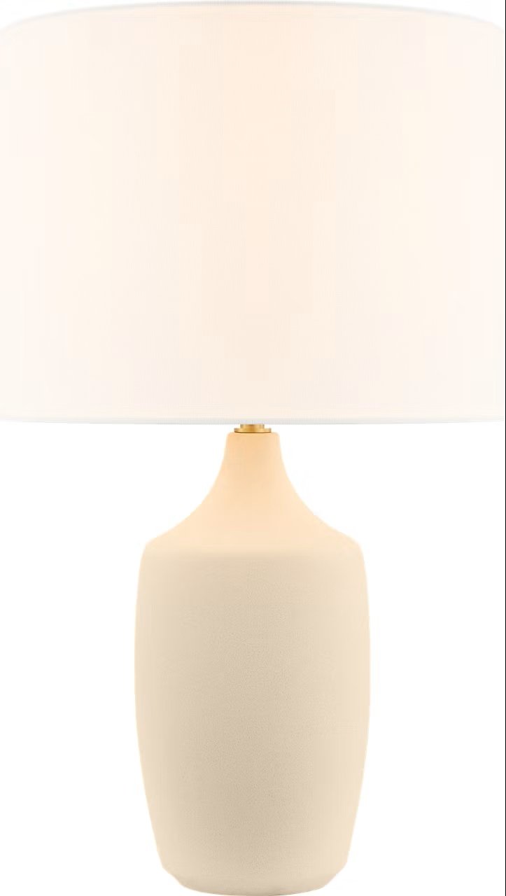 Sayer 22" Table Lamp in Ivory Stoneware