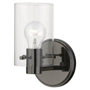 Munich Wall Sconce in Black Chrome