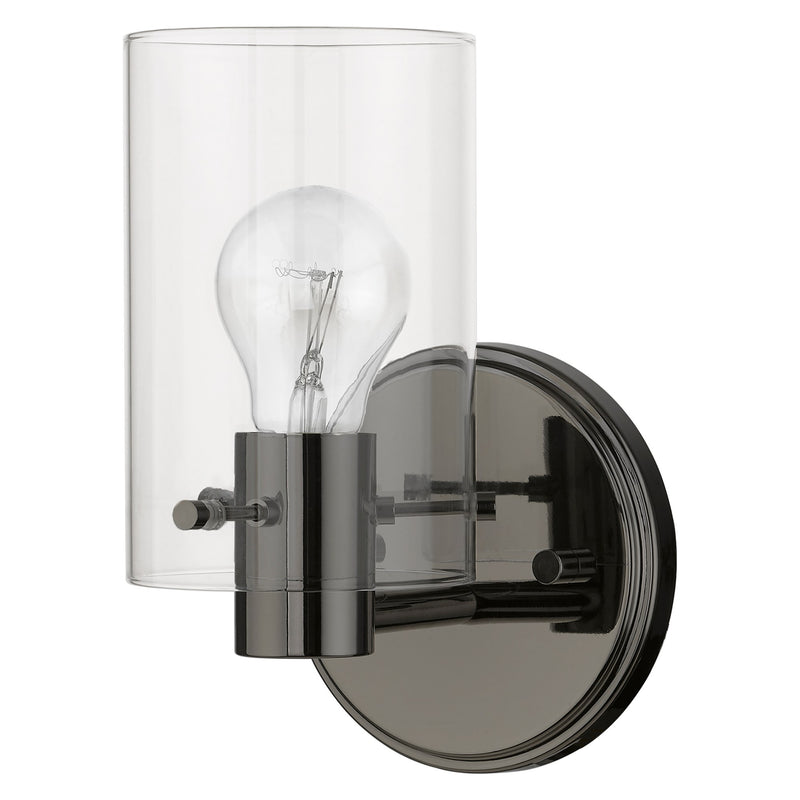 Munich Wall Sconce in Black Chrome