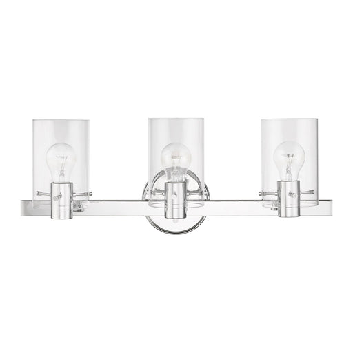 Munich 3-Light Bath Vanity Light in Polished Chrome