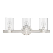 Munich 3-Light Bath Vanity Light in Brushed Nickel