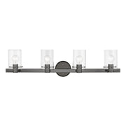 Munich 4-Light Bath Vanity Light in Black Chrome