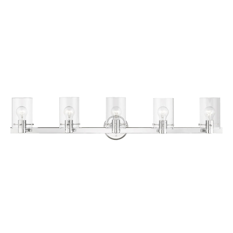 Munich 5-Light Bath Vanity Light in Polished Chrome