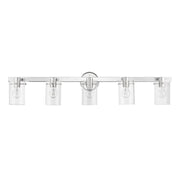 Munich 5-Light Bath Vanity Light in Polished Chrome